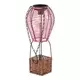 Autronic Svetilka umetni ratan in kovina, balon, LED osvetlitev, velikost S, roza-rjava (PLA113 PINK-S)