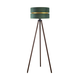 Duolla - Podna lampa DUO 1xE27/60W/230V, prečnik 44 cm, zelena/braon