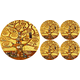 Bertoni Home Unisexs 1+4 Round Table Pads Set Art Deco