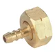 Meva I410 vtičnica, D08 mm, za plin, LPG, enosmerna, navoj W21.8 LH (G 1/2)