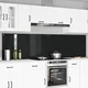 vidaXL vidaXL Zaščita za kuhinjo 2 pcs Črna 120 x 60 cm kaljeno steklo, (5000070053)