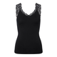 PIECES Majice brez rokavov PCBARBERA LACE TOP Črna
