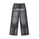 Ed Hardy Kavbojke Tattoo City Tiger rumena / rdeča / črn denim / bela
