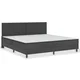 Vidaxl Posteljni okvir boxspring sivo blago 200x200 cm
