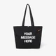 Torba Nike Heritage Your Message Here Tote Bag 22L Black/ White/ Safety Orange Universal