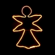 Božićni ukras Svjetlo Anđeo 52 x 1,5 x 72 cm Rumena
