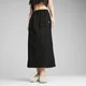 Womens FUTURE.Puma.ARCHIVE Zip-Off Maxi Woven Skirt, Black, Size XL, Clothing