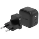 shumee 45W Energea GaN Power Delivery stenski polnilnik USB-C črne barve