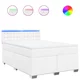 vidaXL vidaXL Box spring postelja z vzmetnico bel 140x200 cm umetno usnje, (21309526)