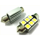 M-LINE žarnica LED 12V C5W 36mm 6xSMD 5050, alu-ohišje, bela, par