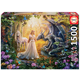 Puzzle Dragon, Princess and Unicorn Educa 1500 dijelova i Fix ljepilo od 11 godina