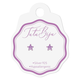 Tutu Biju uhančki 6.0 MM SILVER LILAC