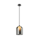 Luster na sajli KLEA 1xG9/15W/230V zadimljeno crna