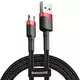 BASEUS podatkovni kabel Cafule Micro USB CAMKLF-B91, 1 m, črno rdeč