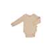 Lunilou body dugi rukav - Sand/Off white Stripes - veličina 68/74