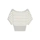 Bershka Pulover svetlo siva/volneno bela