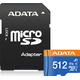 Adata/micro SDXC/512GB/UHS-I U1/Class 10/+ Adaptér