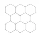 Hexagon Led tube 8 heads 6500K 225W lights tube: 440mm 35pcs, 100-110LM/W PF>0.5 CRI>80 PC