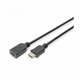 HDMI High Speed extension kabel, type A M/F, 5.0m, w/Ethernet, Full HD@60Hz, gold, bl
