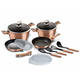 KINGHoff Berlinger Haus Granitna posoda Set Bh-7058 Rose Gold 13 Elem.