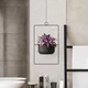 Aberto Design Dekorativna saksija Parapet, 25x40x17 cm, Crna