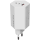 Nalepka za stensko napeljavo CANYON HEXAGON 65 GaN 65 W 2 x PD 1 x QC UE Blanc