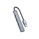 ORICO AH-A13 USB Hub s 4 vhodi, Alu, 0.15 m, siva (AH-A13-GY-BP)