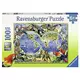 Ravensburger puzzle (slagalice) 100XXL- Mapa sveta sa životinjama RA10540