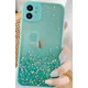 MCTK6-IPHONE X/XS * Furtrola 3D Sparkling star silicone Turquoise (89)