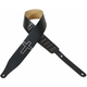 Levys M17CHC Chrome Tan Leather Guitar Strap, Black