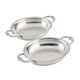 Pekač za meso DOLOČILA 17 x 14 cm, set 2 kosov, srebrna, nerjaveče jeklo, Hestan