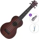 Pasadena WU-21W(BK) Basic SET Wood Grain (Black) Soprano ukulele