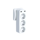 Power charger with 3 AC outlets + 2x USB XO WL08EU, White (6920680826131)