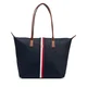 Tommy Hilfiger Ročna torba Popette Tote Corp AW0AW19027 Mornarsko modra