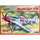 Mustang P-51D WWII Ameriški Lovec z USAAF Piloti in Servisnim osebjem