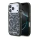 Maska Karl Lagerfeld IML Leopard Pattern MagSafe za iPhone 17 Pro crna