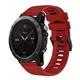 BStrap Garmin Fenix 5x Silicone Acton pašček, Dark Red