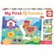 Educa - Puzzle In the yard Progressive - 1 - 39 kosov
