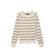 VERO MODA Pulover VMDOFFY  kremna / temno bež