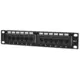 INTELLINET INTELLINET 1U 12-port UTP Cat6 črn slepi panel