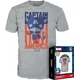 Funko Pop Tee Marvel Captain America