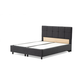 Hanah Home HANAH HOME Vitalia 160 x 200 - Anthracite dvojna boxspring postelja, (20975911)