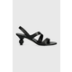 Kožne sandale Weekend Max Mara Zigano boja: crna, 2415521015600