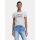 Desigual Majica siva/transparentna/off-bela
