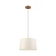 Luster na sajli AIDA 1xE27/15W/230V prečnik 35 cm hrast/krem