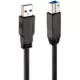Lindy 43098 USB cable 10 m 3.0 (3.1 Gen 1) USB A USB B Black
