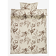 Set flanelske posteljine Rosa 140x200 maslinasta ( 7399180 )
