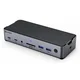 eSTUFF Priklopna postaja GLB232006 USB-C 3.2 Gen 1, aluminij, črna