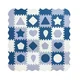 MILLY MALLY 5618 Jolly 4x4 Shapes penasta podloga za sestavljanke - modra