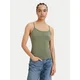 Tommy Jeans Top Essential DW0DW20675 Zelena Slim Fit